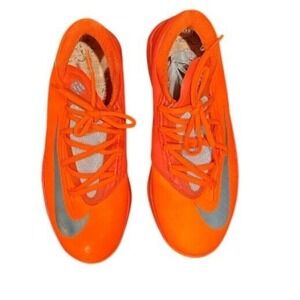 Nike KD VII 7 Basketball Shoes Low Top Orange Silver‎ Sneakers Boys Size 5Y